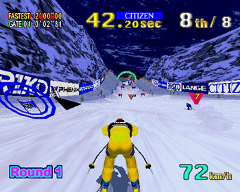 Pantallazo del juego online Sega Ski Super G (SEGA Model 2)