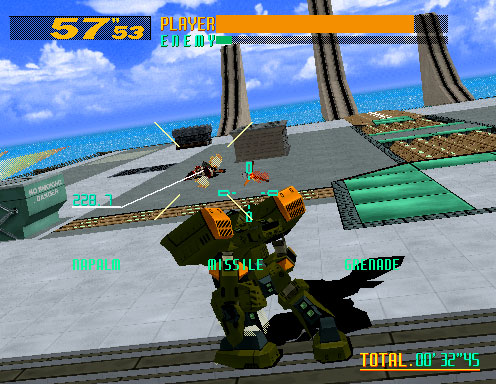 Pantallazo del juego online Virtual On Cybertroopers (SEGA Model 2)