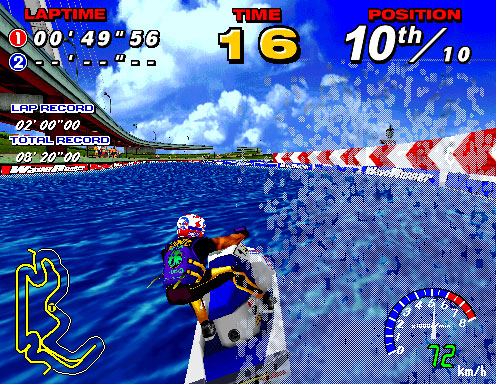 Pantallazo del juego online Wave Runner (SEGA Model 2)