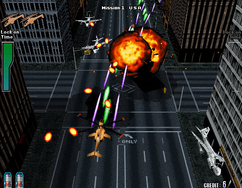 Pantallazo del juego online Zero Gunner (SEGA Model 2)