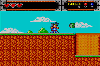 Pantallazo del juego online Wonder Boy in Monster World (SMS)