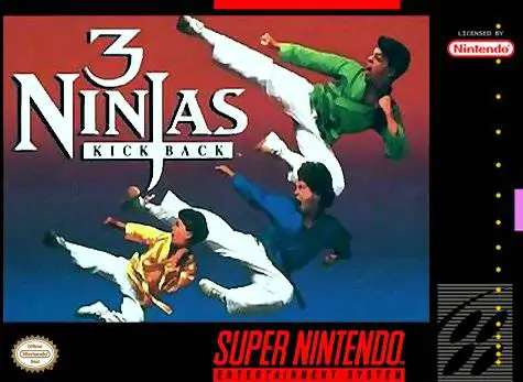 Portada de la descarga de 3 Ninjas Kick Back