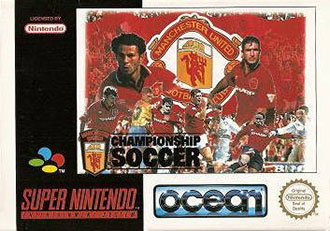 Carátula del juego Manchester United Championship Soccer (SNES)