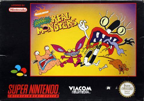 Carátula del juego AAAHH Real Monsters (Snes)