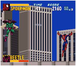 Pantallazo del juego online The Amazing Spider-Man Lethal Foes (SNES)