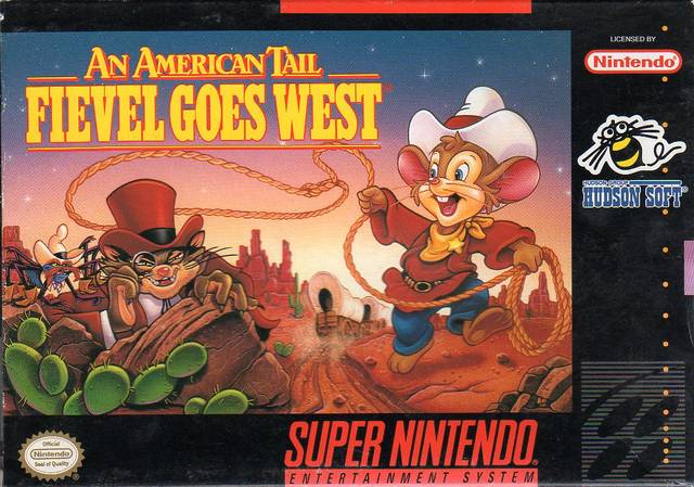 Carátula del juego An American Tail Fievel Goes West (SNES)
