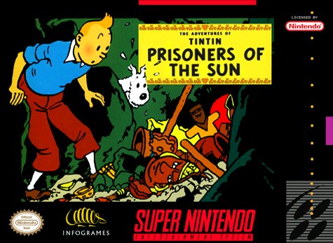 Carátula del juego The Adventures of Tintin Prisoners of the Sun (Snes)