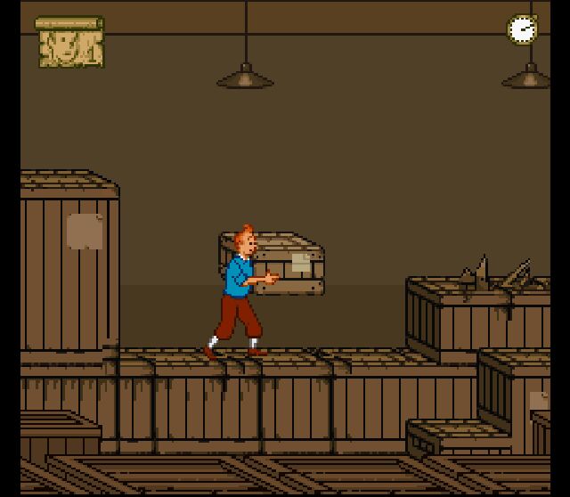 Pantallazo del juego online The Adventures of Tintin Prisoners of the Sun (Snes)