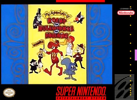 Carátula del juego The Adventures of Rocky and Bullwinkle and Friends (Snes)