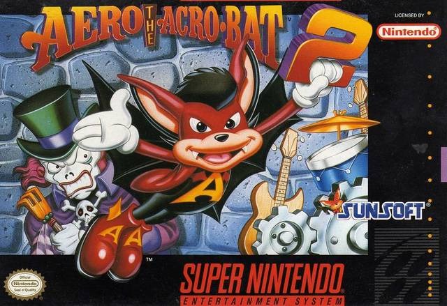 Carátula del juego Aero the Acrobat 2 (Snes)