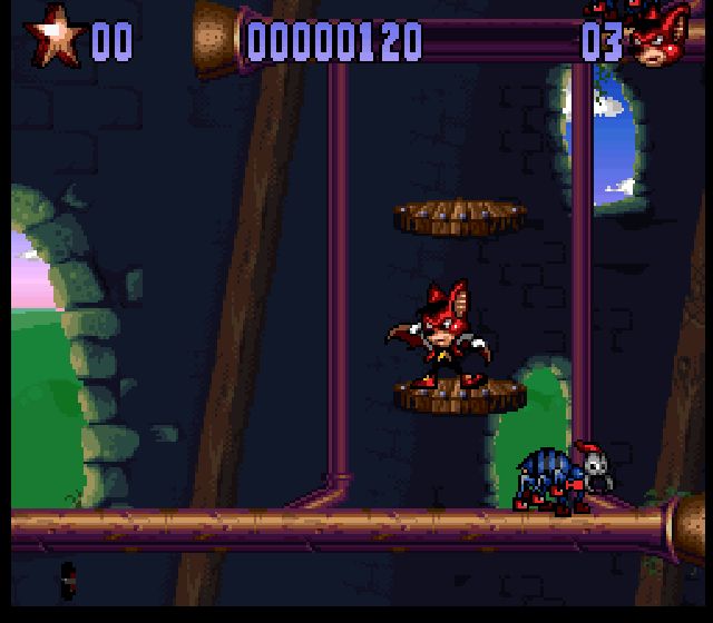 Pantallazo del juego online Aero the Acrobat 2 (Snes)