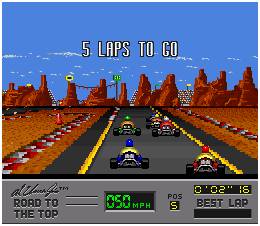 Pantallazo del juego online Al Unser Jr's Road to the Top (Snes)