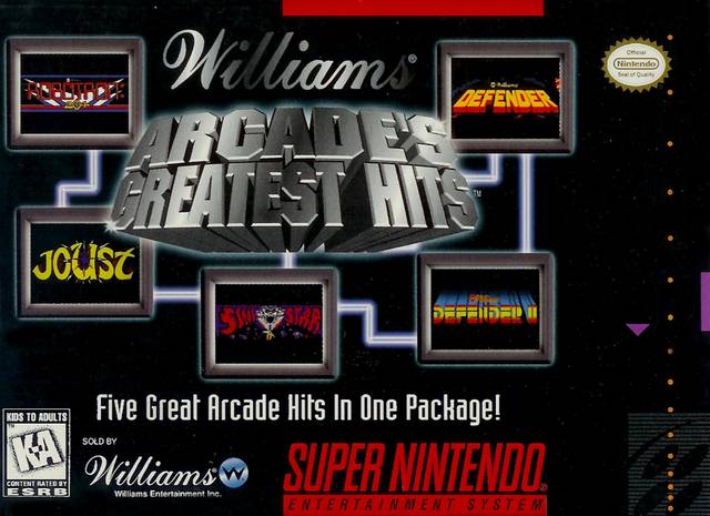 Carátula del juego Williams Arcade's Greatest Hits (SNES)