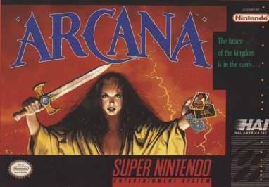 Carátula del juego Arcana (Snes)