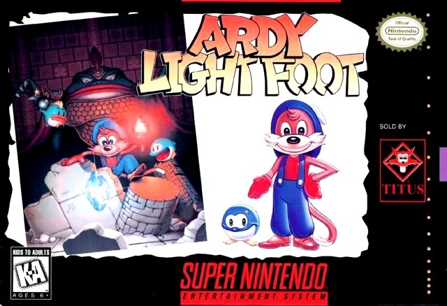 Carátula del juego Ardy Light Foot (Snes)