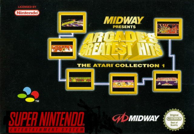 Carátula del juego Arcade's Greatest Hits The Atari Collection 1 (SNES)