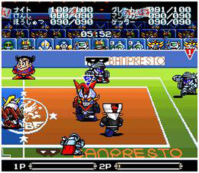 Pantallazo del juego online Battle Dodge Ball (SNES)