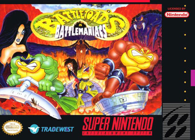 Carátula del juego Battletoads in Battlemaniacs (Snes)