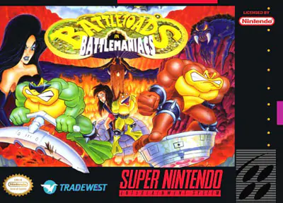 Portada de la descarga de Battletoads in Battlemaniacs