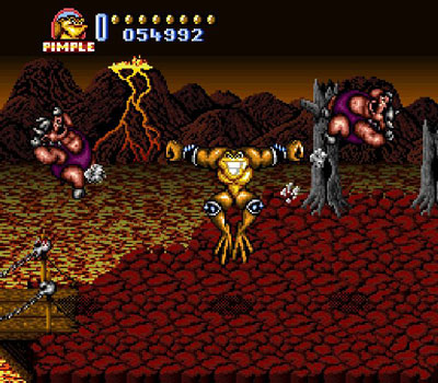 Pantallazo del juego online Battletoads in Battlemaniacs (Snes)