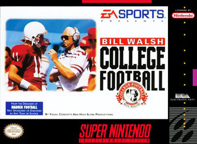 Carátula del juego Bill Walsh College Football (Snes)