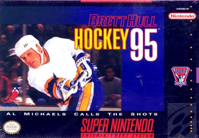 Carátula del juego Brett Hull Hockey 95 (Snes)