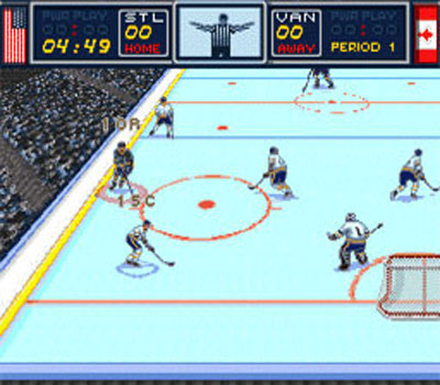 Pantallazo del juego online Brett Hull Hockey 95 (Snes)