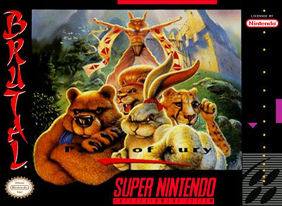 Carátula del juego Brutal Paws of Fury (Snes)