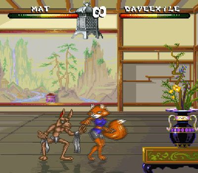 Pantallazo del juego online Brutal Paws of Fury (Snes)