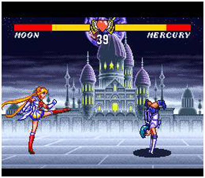 Pantallazo del juego online Bishoujo Senshi Sailor Moon Super S Shuyaku Soudatsusen (SNES)