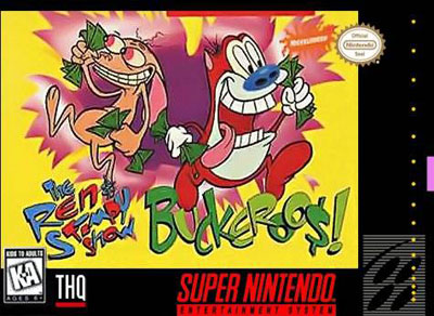 Carátula del juego The Ren & Stimpy Show BuckerooS (Snes)