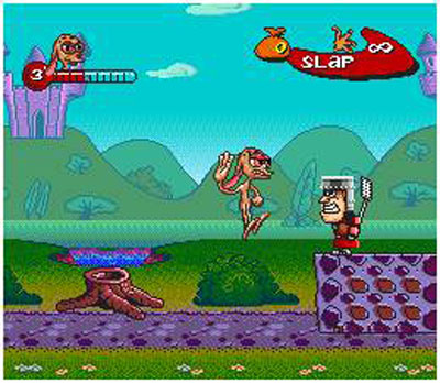 Pantallazo del juego online The Ren & Stimpy Show BuckerooS (Snes)