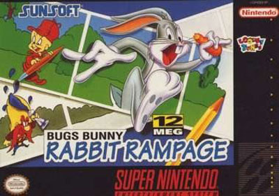 Carátula del juego Bugs Bunny in Rabbit Rampage (Snes)