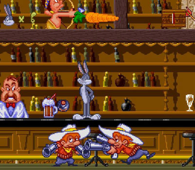 Pantallazo del juego online Bugs Bunny in Rabbit Rampage (Snes)