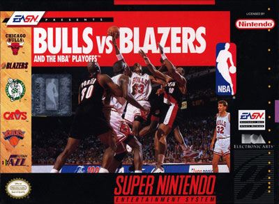 Carátula del juego Bulls vs Blazers and the NBA Playoffs (Snes)