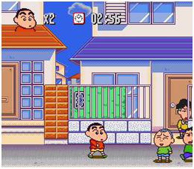 Pantallazo del juego online Crayon Shin-Chan Arashi o Yobu Enji (SNES)