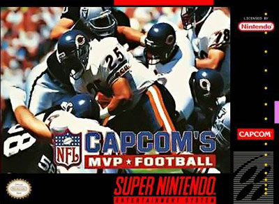 Carátula del juego Capcom's MVP Football (Snes)