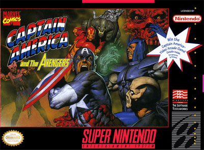 Carátula del juego Captain America and The Avengers (Snes)