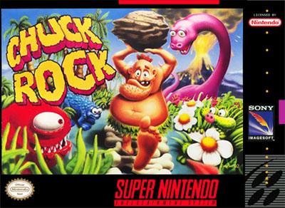 Carátula del juego Chuck Rock (Snes)