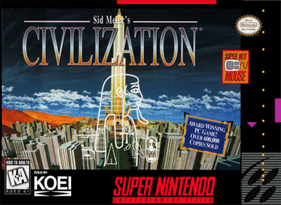 Carátula del juego Sid Meier's Civilization (SNES)