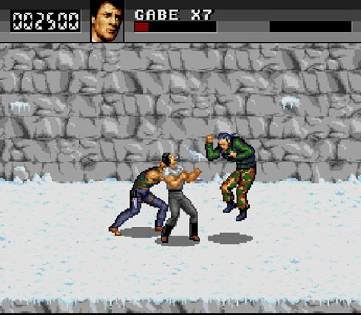 Pantallazo del juego online Cliffhanger (Snes)