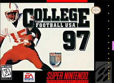 Carátula del juego College Football USA 97 (SNES)