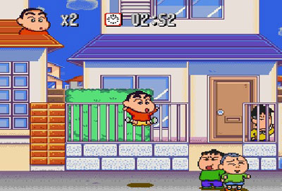 Pantallazo del juego online Crayon Shin-Chan 2 Dai Maou no Gyakushu (SNES)