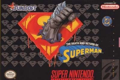 Carátula del juego The Death and Return of Superman (Snes)
