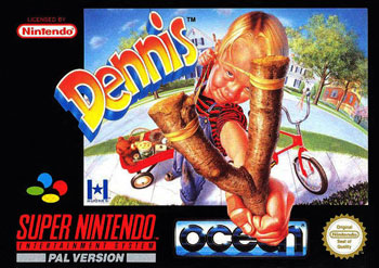 Carátula del juego Dennis the Menace (Snes)