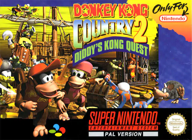 Portada de la descarga de Donkey Kong Country 2 – Diddy Kong’s Quest