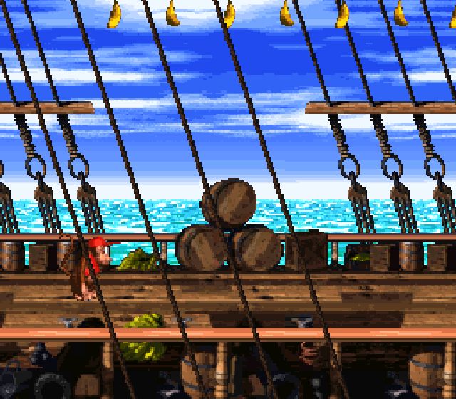 Pantallazo del juego online Donkey Kong Country 2 - Diddy Kong's Quest