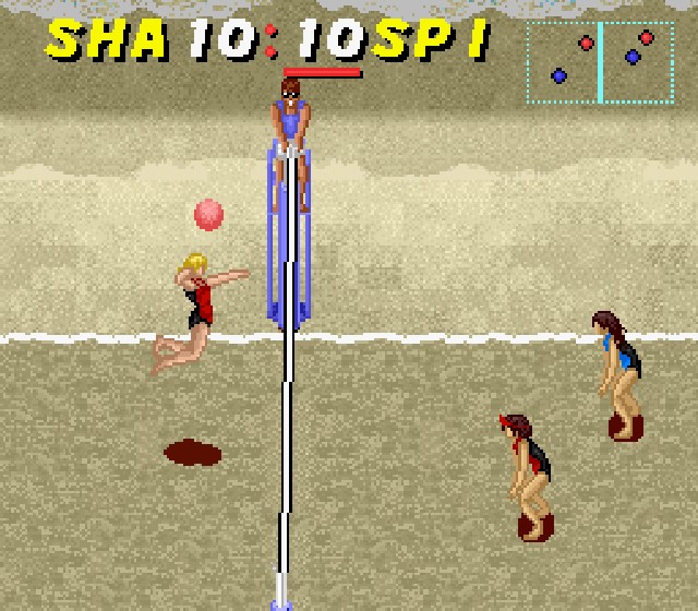 Pantallazo del juego online Dig & Spike Volleyball (Snes)