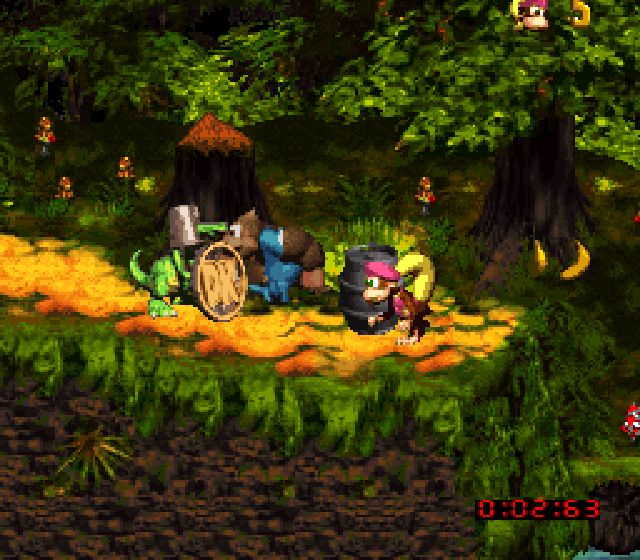 Pantallazo del juego online Donkey Kong Country 3 Dixie Kong's Double Trouble (Snes)