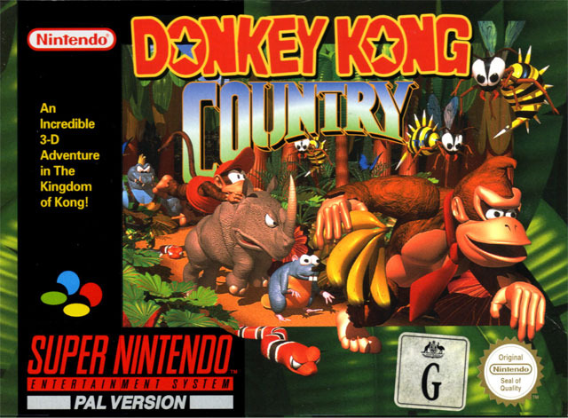 Carátula del juego Donkey Kong Country (Snes)